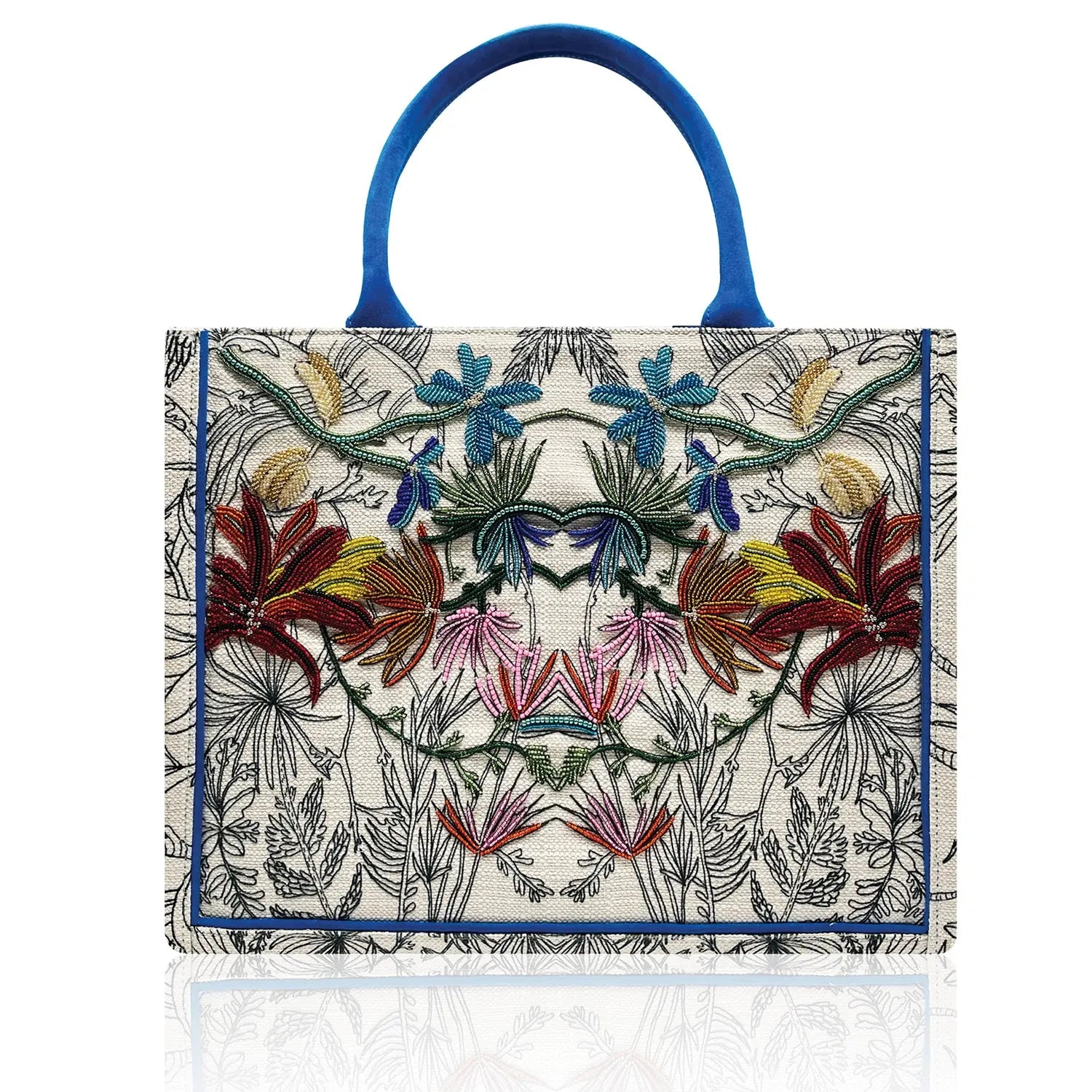 LEAF | Beaded tote Les Barbares Fashion