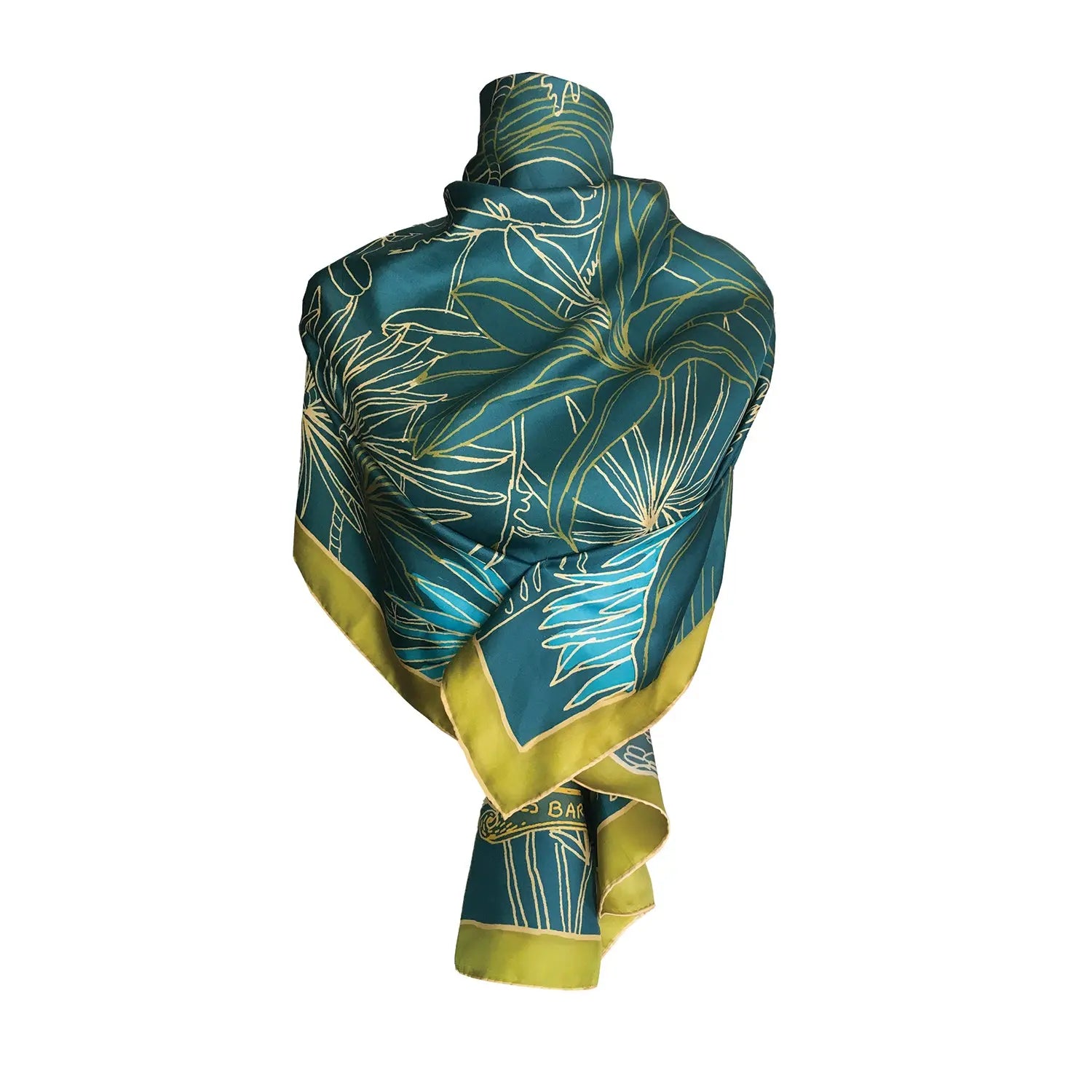 LEAF | Silk scarf Les Barbares
