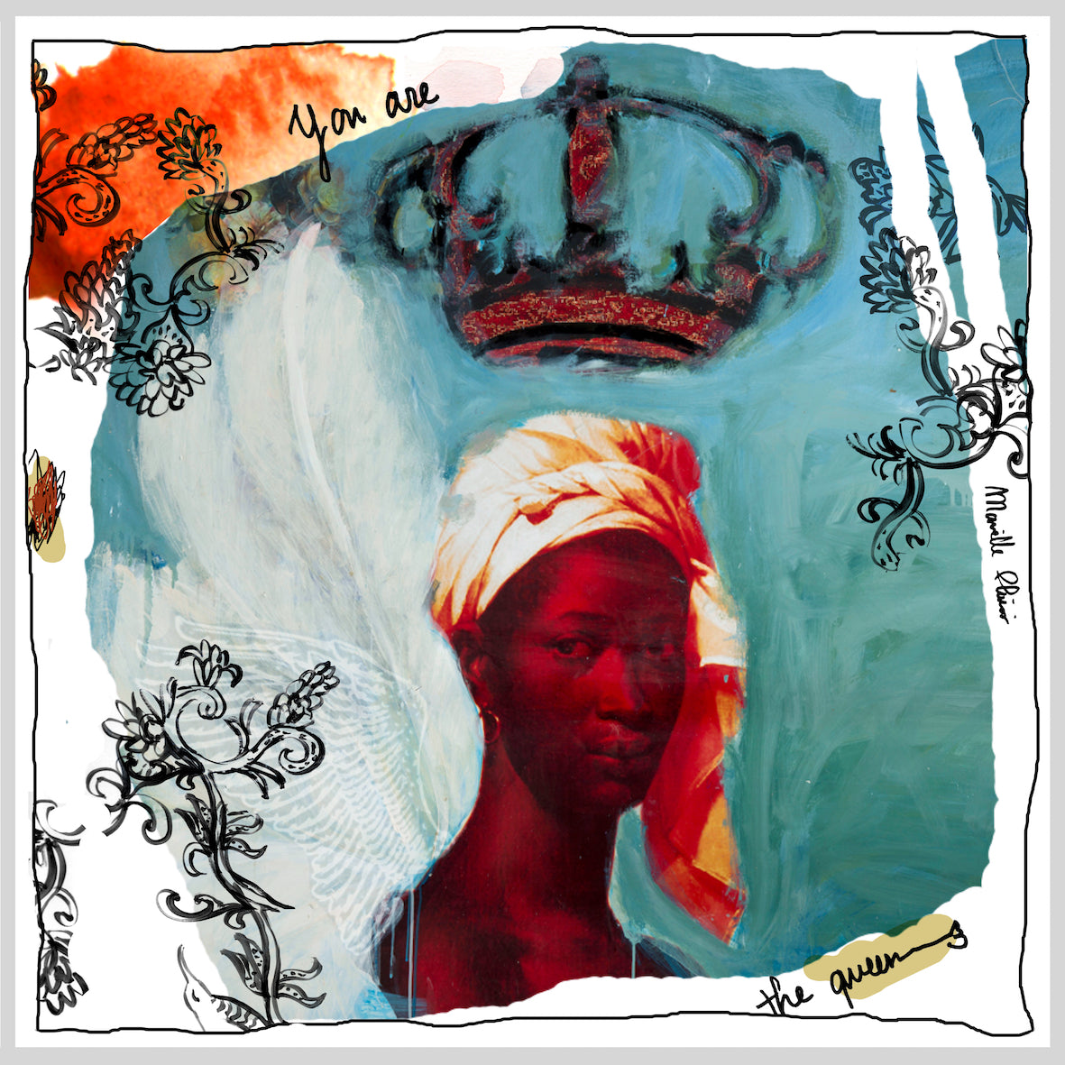 QUEEN |Mini Silk Scarf